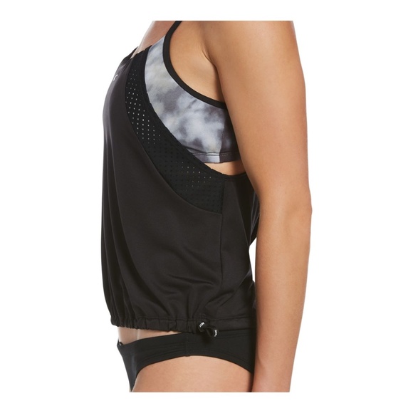 NIKE Swim Tie Dye Layered Tankini - Picture 1 of 4